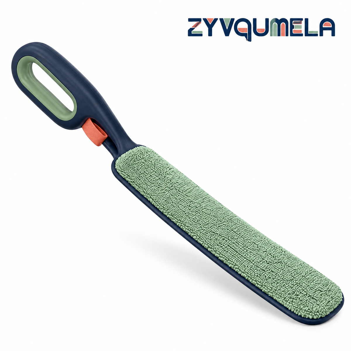 ZYVQUMELA Flexible Gap Duster, Slim Flat Microfiber Cleaning Tool for Under Furniture, Cabinet Bases and Narrow Spaces, Sage and Navy