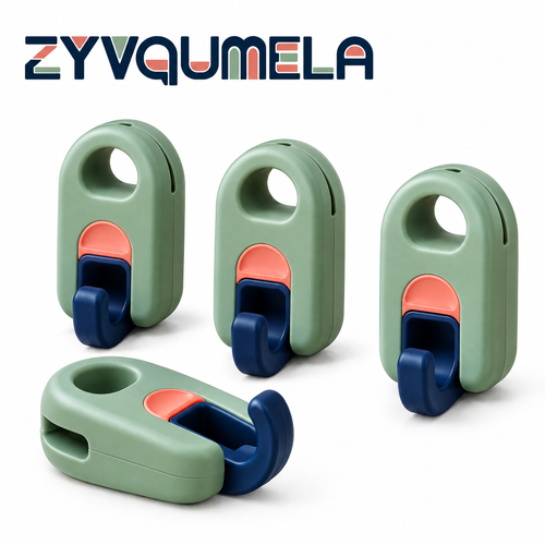 ZYVQUMELA Cascading Hanger Connector Hooks, Space-Saving Closet Hanger Extenders for Outfit Organization, Sage Green, 4-Pack
